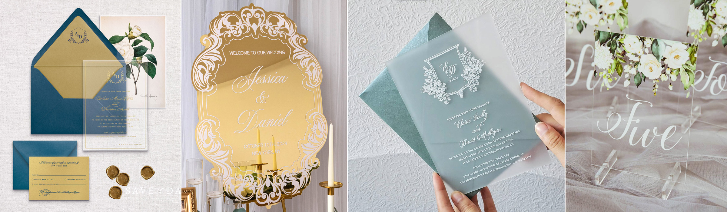 Acrylic Wedding and Event Stationery