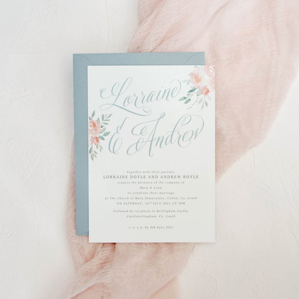 Pastel floral invitation | Wedding Invitations and Wedding Stationery ...